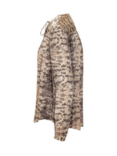 ISABEL MARANT - Laraya Graphic Print Blouse - Brown - LIDIASHOPPING® - Official Website