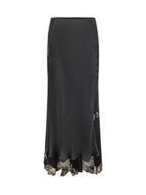ISABEL MARANT - Gonna Lunga Alexandra con Pizzo - Nero - LIDIASHOPPING® - Official Website