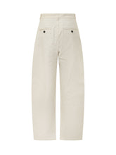 ISABEL MARANT - Lenadia Wide Leg Trousers - White - LIDIASHOPPING® - Official Website