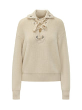 ISABEL MARANT - Maglia Ydalia con Allacciatura Frontale - Bianco - LIDIASHOPPING® - Official Website