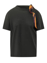 PUCCI - T-shirt con Foulard Annodato - Nero - LIDIASHOPPING® - Official Website