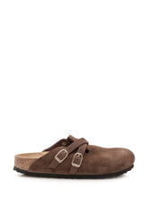 BIRKENSTOCK - Sabot con Ricamo e Fibbia - Marrone - LIDIASHOPPING® - Official Website