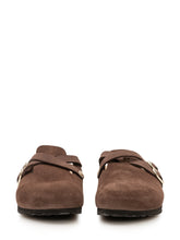 BIRKENSTOCK - Sabot con Ricamo e Fibbia - Marrone - LIDIASHOPPING® - Official Website