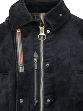 BARBOUR X PAUL SMITH - Giacca Cord Beauf con Tasche - Blu - LIDIASHOPPING® - Official Website