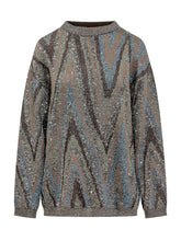 MISSONI - Maglia Oversize con Motivo Astratto - Nero - LIDIASHOPPING® - Official Website