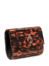 KURT GEIGER - Party Eagle Structured Clutch - Black - LIDIASHOPPING® - Official Website