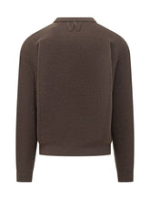 WILLY CHAVARRIA - Maglia Girocollo con Ricamo - Marrone - LIDIASHOPPING® - Official Website
