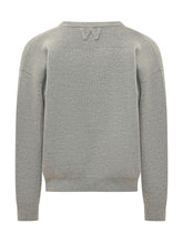 WILLY CHAVARRIA - Maglia con Scollo a V e Ricamo - Grigio - LIDIASHOPPING® - Official Website