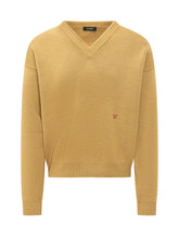 WILLY CHAVARRIA - V Neck Sweater - Yellow - LIDIASHOPPING® - Official Website