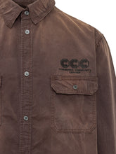 WILLY CHAVARRIA - Overshirt with Patch Pockets - Brown - LIDIASHOPPING® - Official Website