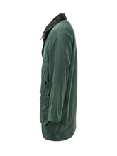 BARBOUR X PAUL SMITH - Giacca Lunga con Colletto a Contrasto - Verde - LIDIASHOPPING® - Official Website