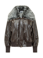 SWORD - Giacca con Ampio Collo - Marrone - LIDIASHOPPING® - Official Website