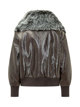 SWORD - Giacca con Ampio Collo - Marrone - LIDIASHOPPING® - Official Website