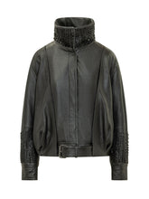 SWORD - Giacca con Collo Alto e Applicazioni - Nero - LIDIASHOPPING® - Official Website