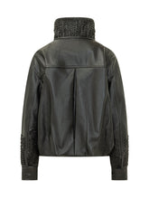 SWORD - Giacca con Collo Alto e Applicazioni - Nero - LIDIASHOPPING® - Official Website