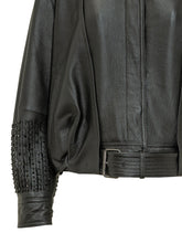 SWORD - Giacca con Collo Alto e Applicazioni - Nero - LIDIASHOPPING® - Official Website
