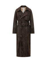 SWORD - Trench Lungo con Cintura - Marrone - LIDIASHOPPING® - Official Website