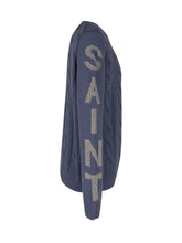 MC2 SAINT BARTH - Maglione Bergen Junior a Trecce - Blu - LIDIASHOPPING® - Official Website