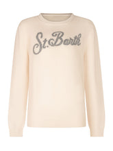 MC2 SAINT BARTH - Princess Glitter Logo Sweater - White - LIDIASHOPPING® - Official Website