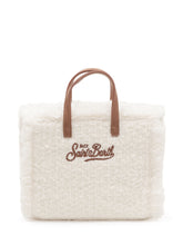 MC2 SAINT BARTH - Borsa Vanity Mini in Tweed con Frange - Bianco - LIDIASHOPPING® - Official Website