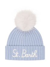 MC2 SAINT BARTH - Berretto Wengen Jr con Pompon - Blu - LIDIASHOPPING® - Official Website