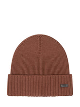 BOSS - Fati Ribbed Beanie - Brown - LIDIASHOPPING® - Official Website