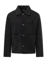 BOSS - Giacca Camicia con Tasche Applicate - Blu - LIDIASHOPPING® - Official Website