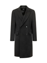 BOSS - Cappotto Lungo Doppiopetto - Nero - LIDIASHOPPING® - Official Website