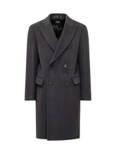 BOSS - Cappotto Doppiopetto con Revers a Punta - Blu - LIDIASHOPPING® - Official Website