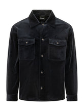 BOSS - Giacca Camicia con Doppia Tasca sul Petto - Blu - LIDIASHOPPING® - Official Website
