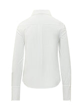 BALOSSA - Camicia Fiorini con Abbottonatura Nascosta - Bianco - LIDIASHOPPING® - Official Website