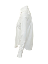 BALOSSA - Camicia Fiorini con Abbottonatura Nascosta - Bianco - LIDIASHOPPING® - Official Website