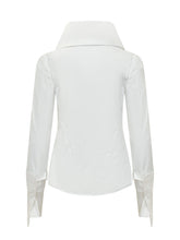 BALOSSA - Camicia Diomede con Collo Oversize - Bianco - LIDIASHOPPING® - Official Website
