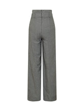 ACTUALEE - High-Waisted Pleated Trousers - Grey - LIDIASHOPPING® - Official Website