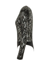 ACTUALEE - Lace Bodysuit with Sequins - Black - LIDIASHOPPING® - Official Website