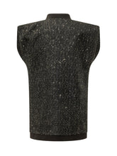 ACTUALEE - Gilet con Paillettes E Tasche - Nero - LIDIASHOPPING® - Official Website
