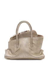 THE ATTICO - Borsa La Passeggiata Mini con Effetto Rettile - Argento - LIDIASHOPPING® - Official Website