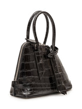 THE ATTICO - Borsa Sant Ambroeus Mini con Effetto Coccodrillo - Nero - LIDIASHOPPING® - Official Website