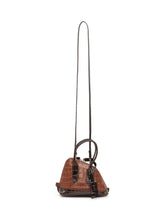 THE ATTICO - Borsa Sant Ambroeus Mini con Effetto Coccodrillo - Marrone - LIDIASHOPPING® - Official Website