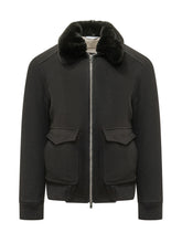 ESTERNO - Fur-Collar Bomber Jacket - Black - LIDIASHOPPING® - Official Website