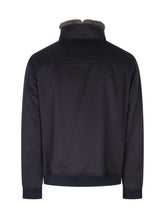 ESTERNO - Bomber con Collo Alto in Pelliccia - Blu - LIDIASHOPPING® - Official Website