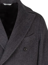 ESTERNO - Cappotto Doppiopetto a Spina di Pesce - Blu - LIDIASHOPPING® - Official Website