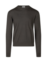 KNIT DE MONSIEUR - Maglia in Lana Merino Ultrafine a Girocollo - Verde - LIDIASHOPPING® - Official Website