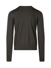 KNIT DE MONSIEUR - Maglia in Lana Merino Ultrafine a Girocollo - Verde - LIDIASHOPPING® - Official Website
