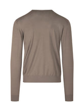 KNIT DE MONSIEUR - Maglia in Lana Merino Ultrafine a Girocollo - Grigio - LIDIASHOPPING® - Official Website