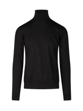 KNIT DE MONSIEUR - Dolcevita in Lana Merino Extrafine - Nero - LIDIASHOPPING® - Official Website