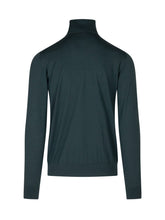 KNIT DE MONSIEUR - Dolcevita in Lana Merino Extrafine - Verde - LIDIASHOPPING® - Official Website