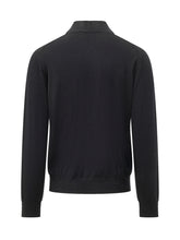 KNIT DE MONSIEUR - Cardigan con Collo Alto e Zip Integrale - Blu - LIDIASHOPPING® - Official Website