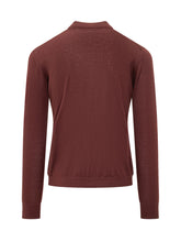 KNIT DE MONSIEUR - Camicia in Maglia con Colletto Classico - Rosso - LIDIASHOPPING® - Official Website