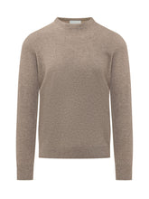 KNIT DE MONSIEUR - Maglia Girocollo con Bordi a Coste - Marrone - LIDIASHOPPING® - Official Website